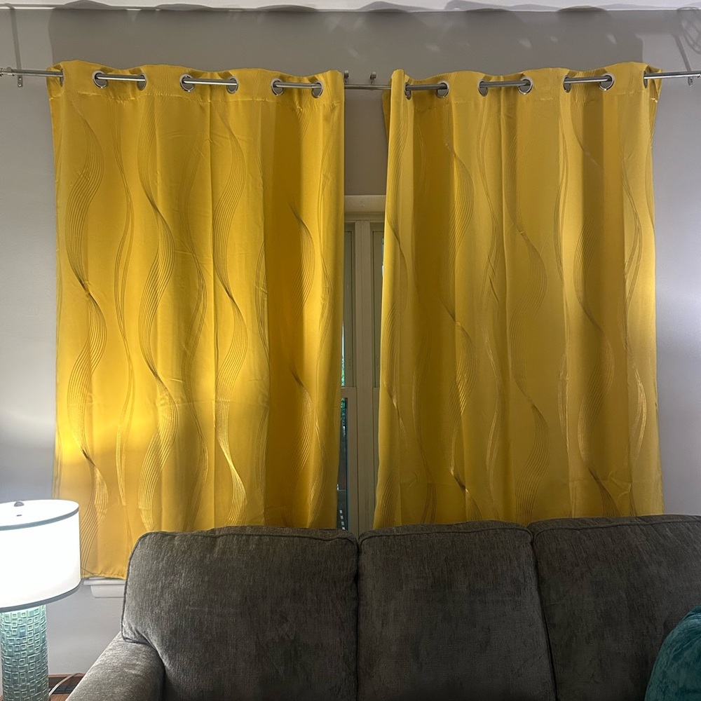 Vibrant Yellow Grommet Curtains for Modern Accents